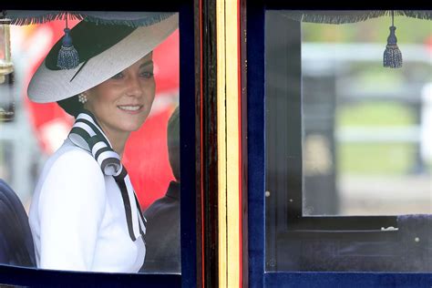 Kate Middleton Makes First Appearance Amid Cancer At Trooping The Colour