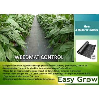 Jual Weedmat Lebar Meter Control Easy Grow Terpal Green House Meteran