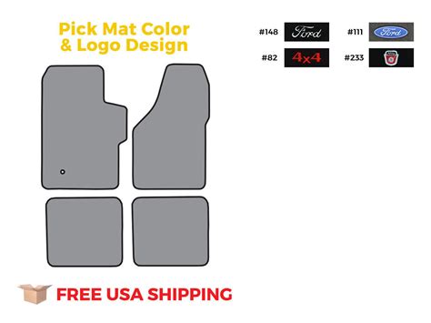 Fits 1999 2007 Ford F 350 Super Duty Super Cab Floor Mat 4pc Cutpile Ebay