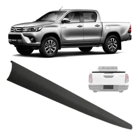 Protetor Borda Tampa Traseira Hilux 2018 2019 2020 2021 2022