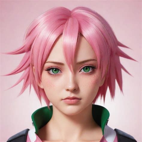 Sakura Haruno Reborn Anime Art Style Mashup