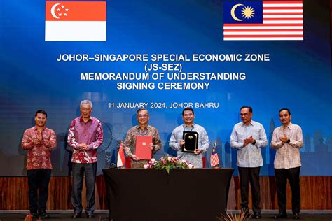 Johor Singapore Special Economic Zone Malaysia And Singapore Sign