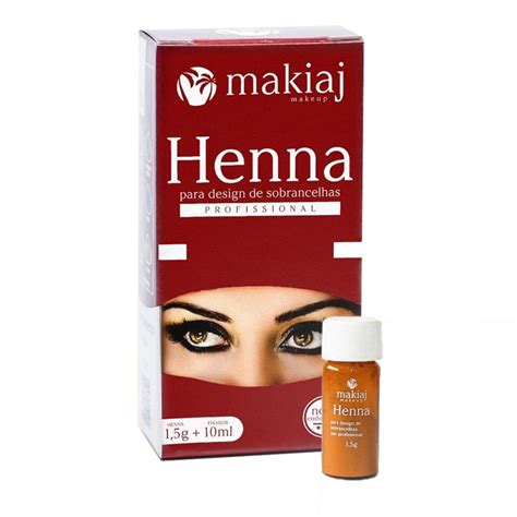 Henna Makiaj G Marrom Maquiagem Olhos E Sobrancelha Henna Na