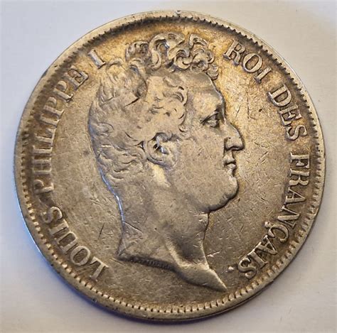 5 Francs Louis Philippe I 1831 B Tranche En Creux Eurocollectionshop