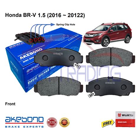 Genuine Akebono Front Brake Pads For Honda BR V 2016 2022 With Free