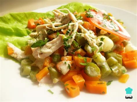 Salpicón de pollo con verduras Receta FÁCIL