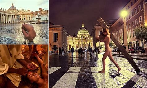 Playboy Model Is Arrested After Posing NAKED At The Vatican While Carrying A CRUCIFIX Daily