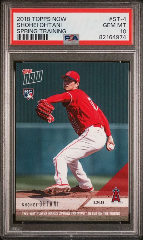 Yahooオークション 2018 Topps Now Shohei Ohtani 大谷翔平 Psa10 S