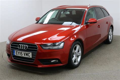 Used 2015 Red Audi A4 Avant Estate 20 Tdi Ultra Se Technik 5d 161 Bhp