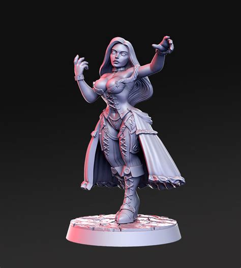 Female Wizard Dnd Miniature Dnd Tabletop RPG Mini D&D Figurines Fantasy ...