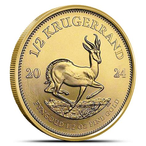 2024 1 2 Oz South African Gold Krugerrand Coin Premier Gold Co