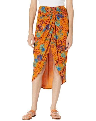 Orange BCBGMAXAZRIA Skirts For Women Lyst