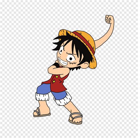 Monkey D. Luffy Shanks Chibi One Piece, Chibi, hand, chibi png | PNGEgg