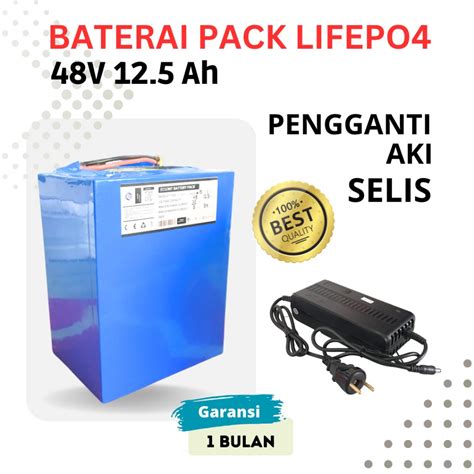 Jual Baterai Lithium Lifepo Pengganti Aki Sla Selis V Ah Ah