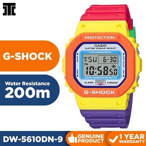 Casio G Shock Series Psychedelic Multi Color Digital Watch Dw