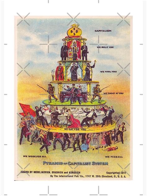 Pyramid Of Capitalist System Anti Capitalism Propaganda Iww