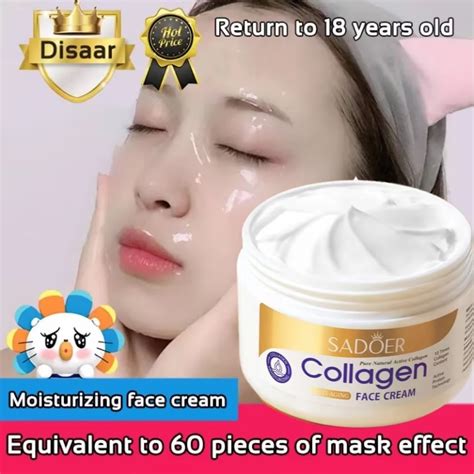 Collagen Face Cream G Lighten Dark Spots Repair Skin Whitening