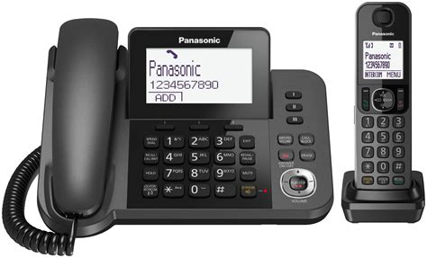 Panasonic Kx Tgf Corded And Cordless Home Office Telephone Kit With