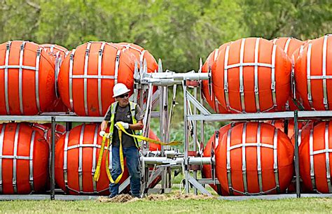 Texas Begins Installing Buoy Barrier Along Rio Grande To Deter Migrant Border Crossings