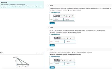 Solved Learning Goal To Use The Method Of Joints To Solve Chegg