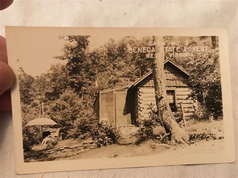 SENECA STATE FOREST, Cabin #3 Vintage Real Photo Postcard, West ...