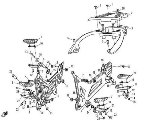 Cfmoto F Footrest Rear Handrail Sherco