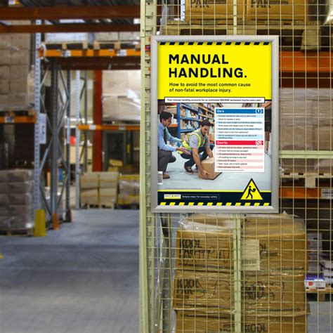 Manual Handling Safety Poster Safety Posters Notices Wallcharts