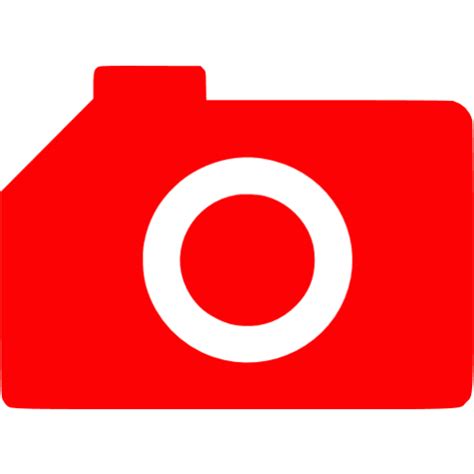 Red camera icon - Free red camera icons