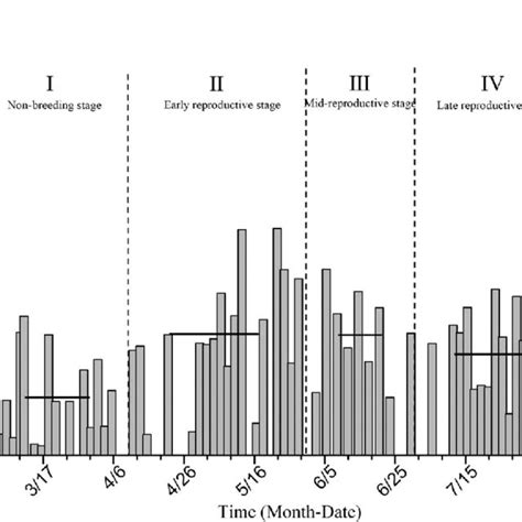 Comparison of average estradiol levels in the non-breeding stage and ...