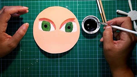 Curso muy básico Cómo pintar ojos en goma eva 2ª parte YouTube