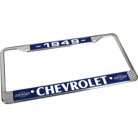 Chevy License Plate Frame With Chevy Logo