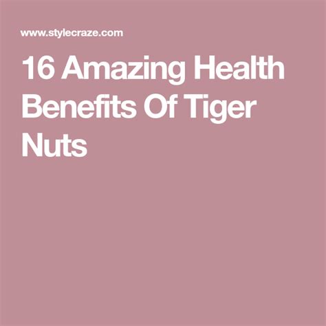 The 6 Amazing Health Benefits Of Tiger Nuts Health Benefits Nut