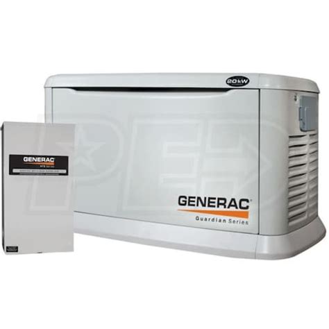 Generac Guardian 6244 ™ 20kw Aluminum Standby Generator System 200a