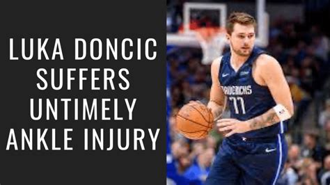 Luka Doncic injured with a sprained ankle! - CourtSideHeat