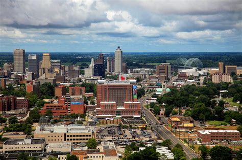 Memphis Aerial Views In Vintage Photos And Postcards