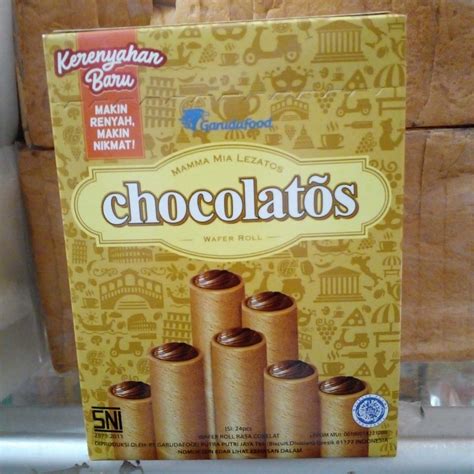 Jual CHOCOLATOS WAFER ROLL 1 BOX ISI 24 PCS Shopee Indonesia