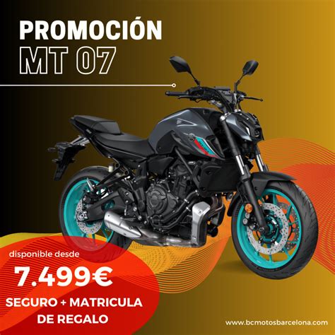 Promoción YAMAHA MT 07 en BC Motos concesionario oficial