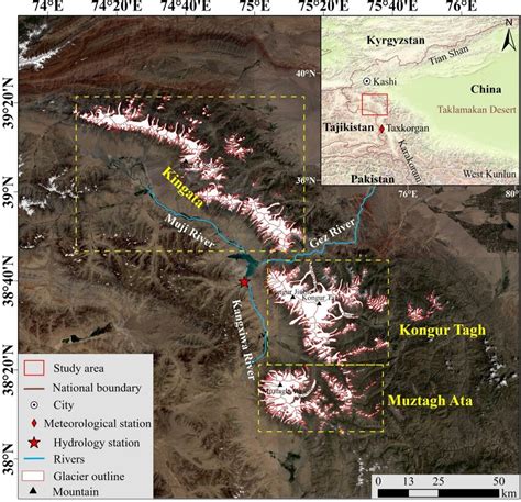 Overview map of glaciers in the Eastern Pamir Plateau. The background... | Download Scientific ...