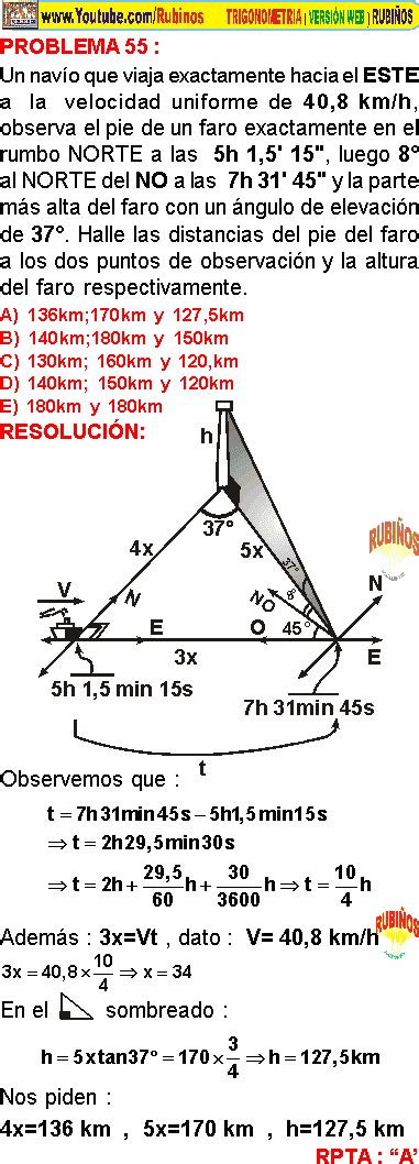 Ángulos Verticales Ejercicios Resueltos Pdf