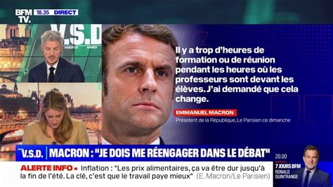 Dans Un Change Avec Des Lecteurs Du Parisien Emmanuel Macron Estime