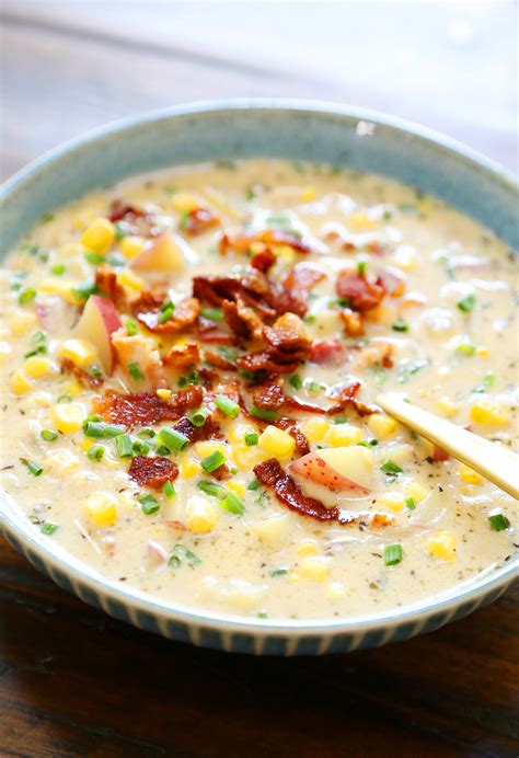 Creamy Corn Chowder With Bacon The Comfort Of Cooking