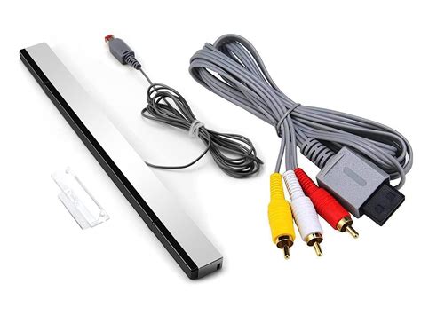 2 In 1 Wii AV Cables Composite Audio Video Cable Wii Sensor Bar Wii