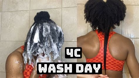 4c Natural Hair Wash Day Routine Start To Finish Youtube