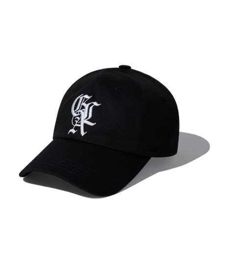 MUSINSA公式 GOTTER GALLERY GOTHIC SYMBOL 6 PANEL BALL CAP BK