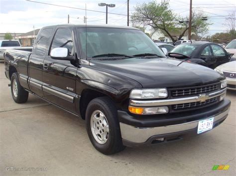 2000 Onyx Black Chevrolet Silverado 1500 LS Extended Cab 6201475 Photo