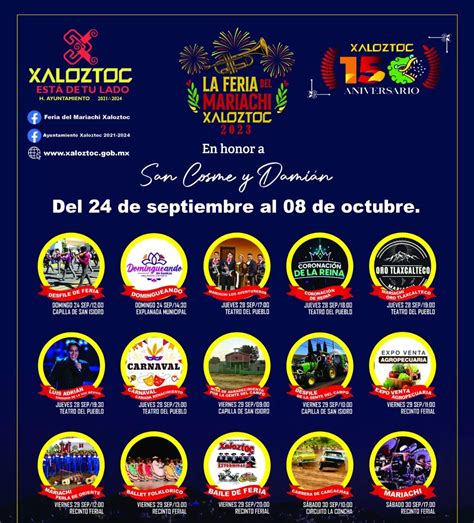 Feria del Mariachi Xaloztoc 2023 FERIAS Y CONCIERTOS EN MÉXICO