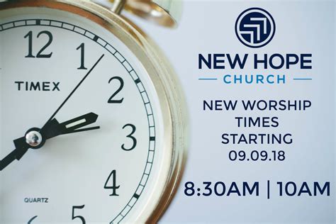 New Worship Times