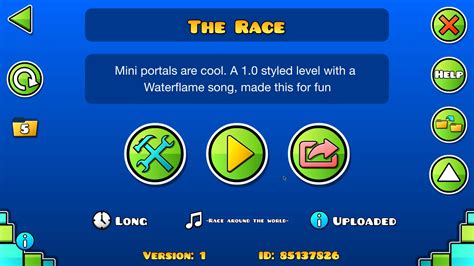 Made a 1.0 styled level with a Waterflame song, looking forward to hear ...