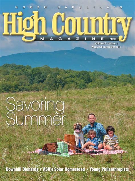 High Country Magazine Vol 7 Issue 1 Augustseptember 2011 By High