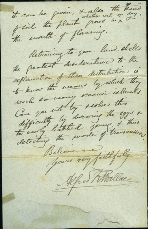 Alfred Russel Wallace Letters The Australian Museum Blog